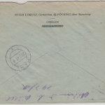 All.Bes./Kontrollrat - Pöcking ü. Starnberg Einschreibebrief n. Pähl 1947