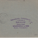 All.Bes./Kontrollrat - 25 Pfg. Ziffer u.a. Einschreibebrief Starnberg 1947