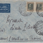Ital.Eritrea - 3x50 C. Freimarken Luftpostbrief Massaua St. Martin/Passeier 1937