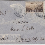Ital. Eritrea - 1 L. Freimarke u.a. Luftpostbrief Addis Abeba - S. Zenone 1937
