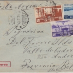 Ital. Eritrea - 35 C. Freimarke ua. Luftpostbrief Adi Quala Valle di Cadore 1936