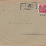 DR - Dalwigksthal ü. Corbach Landpost-Ra2 Brief n. Stuttgart 1933
