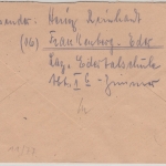 All.Bes. - Frankenberg (Eder) 12.3.46 Gebühr bezahlt RM Rpf Ra4 Brief n. FFM