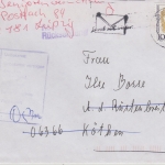 BRD - Geöffnet z. Ermittlung d. Absenders DP AG Marburg Brief Ingolstadt 1996