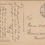 DR - Düsseldorf Postsammelstelle 1916 seltener Stpl. Karte n. Emmerich