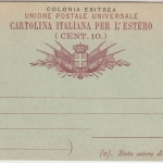Ital. Eritrea - 15 C. Umberto Ganzsache ungebraucht