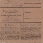 Bayern - 2x50 Pfg. Ludwig Nachnahmepaketkarte Schierling - Geiselhöring 5.5.1920