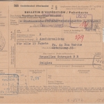 DDR - 2 MDM Ulbricht u.a. Paketkarte n. BELGIEN Großröhrsdorf 1965
