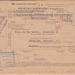 DDR - 2 MDM Ulbricht u.a. Paketkarte n. BELGIEN Großröhrsdorf 1965