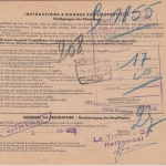 DDR - 2x2 MDM Ulbricht u.a. Paketkarte n. BELGIEN Böhlitz-Ehrenberg 1966