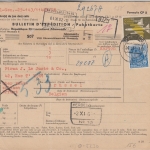 DDR - 1 M. Flugpost u.a. Paketkarte n. BELGIEN Sömmerda 1962 Selbstbucher