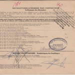 DDR - 1 M. Flugpost u.a. Paketkarte n. BELGIEN Sömmerda 1962 Selbstbucher