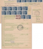 BRD - 20x100 Pfg. Brandenburger Tor u.a. Paketkarte i.d. SCHWEIZ Burglengenfeld