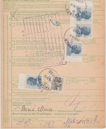 BRD - Illertissen 1976 7,80 M. Registrierkassen-Stpl. Paketkarte n. KROATIEN