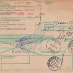 BRD - Wernau Neckar 1974 4,60 M. Postfreistempel Paketkarte n. KROATIEN