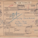 BRD - 3x80 Pfg. Heuss II Paketkarte n. BELGIEN Illingen Saar - Brüssel 1961