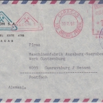 Venezuela - Caracas 1968 1,20 Bs. AFS "Remacon" Luftpostbrief n. Gustavsburg