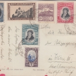San Marino - 5 C. 12 J. Faschistische Partei u.a. Karte n. Wien 1934