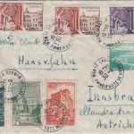 Monaco - 15 Fr. Postmuseum u.a. Einschreibebrief Monte Carlo - Innsbruck 1952