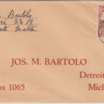 Malta - 1 1/2 P. Freimarke/Überdruck Firmenbrief n. USA Valletta - Detroit 1926