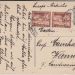 Malta - 2x1/4+1/2 P. Freimarken Karte n. ÖSTERREICH Valletta - Wien 1910