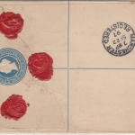 Malta - 2 1/2 P. Victoria Ganzsache+Zusatz Einschreibebrief n. ENGLAND 1897