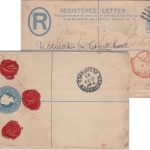 Malta - 2 1/2 P. Victoria Ganzsache+Zusatz Einschreibebrief n. ENGLAND 1897