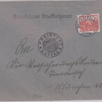 DR - Bruckberg b. Moosburg 1. FEB 33 bayer. K2 Brief n. München