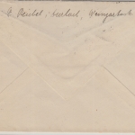 DR-Infla - Bahnpost Karlsruhe Mühlacker Z.1221 Brief Durlach - Stuttgart 6.8.23