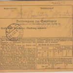 DR-Infla - Bernsbach 18.9.23 hds. Gebührenvermerk Paketkarte n. Leipzig