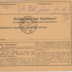 DR-Infla - Langensalza 18.9.23 Ra1 Gebühr bezahlt Paketkarte n. Leipzig