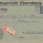 DR-Infla - Ebersberg 9.9.22 Einschreiben Dienstbrief n. Vaterstetten