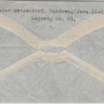 Niederl. Indien - 42 1/2 C. Flugpost/Überdruck u.a. Luftpostbrief Bandoeng 1936