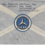 Niederl. Indien - 15 C. Wohlfahrt u.a. Luftpostbrief Soerabaja - Stuttgart 1935