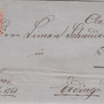 Bayern - oMR 647 HKS Bergen 12/5 3 Kr. Wappen/geschn. Brief n. Erding 1867