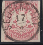 Bayern - Seligenstadt 17/2 22mm-Zier-K1 3 Kr. Wappen/geschn.