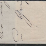 Bayern - Oberstaufen 16/3 HKS 1 Kr Wappen/geschn. b-Farbe Briefstück