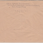 All.Bes. - Niederviehbach 14.5.46 Gebühr bezahlt Einschreibebrief n. Landshut