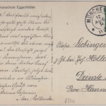 Bayern - Eggenfelden Mädchenschule farb. AK gelaufen 1934