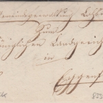 Bayern - Lohbruck 1861 Dienstbrief d. Gemeindeverwaltung n. Eggenfelden