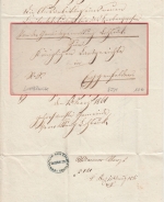 Bayern - Lohbruck 1861 Dienstbrief d. Gemeindeverwaltung n. Eggenfelden