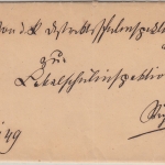 Bayern - Birnbach 27/11 HKS Dienstbrief v. Griesbach n. Ruhstorf 1878