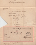 Bayern - Birnbach 10/7 HKS Dienstbrief n. Rotthalmünster 1869 - pikanter Inhalt!