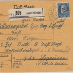Bayern - 20 Pfg. Ludwig Soldaten-Paketkarte/Sondertarif Johanniskirchen 1916