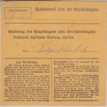 Bayern - 30 Pfg. Ludwig Paketkarte (3 Rebhühner !) Egglham - Pfarrkirchen 1917