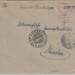 DR-Infla - Pfarrkirchen 3. OKT 23 Einnahme-Nachweis Ra5 Brief n. München