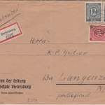 All.Bes./Kontrollrat - (13b) Dietersburg 4.2.47 Einschreibebrief n. Langenzenn
