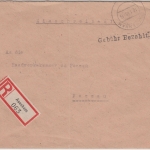All.Bes. - (13b) Asenham 10.1.46 SKS-L1 Gebühr bezahlt Einschreibebrief n Passau
