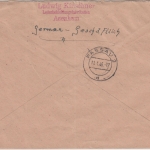 All.Bes. - (13b) Asenham 10.1.46 SKS-L1 Gebühr bezahlt Einschreibebrief n Passau