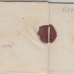 Bayern - Neustadt a/S 1/1 (1871) 3 Kr. Wappen "Neujahrsbrief" v. Eichenhausen